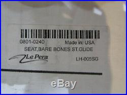 1997-2007 Harley Touring Le Pera Bare Bones Smooth Solo Seat NEW 0801-0240
