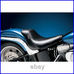 Harley Single Seat Cover Solo Le Pera Bare Bones Softail Fat Boy 06-17 Black Gel