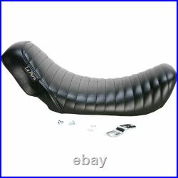 Le Pera Bare Bones Pleated Stitch Solo Seat 2006-17 Harley Dyna FXD FXDWG