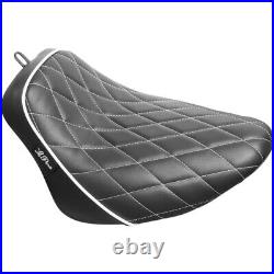 Le Pera Bare Bones Solo Seat Diamond Softail'18+ (Black/White) LY-007DMWTP