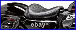 Le Pera Bare Bones Solo Seat Diamond Stitch Black For Harley XL 1200 V 2012-2016