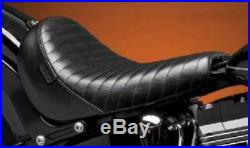 Le Pera Bare Bones Solo Seat Pleated For Harley-Davidson FLS FXS Black LKS-007PT
