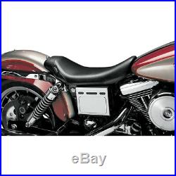 Le Pera L-001 Smooth Black Vinyl Bare Bones Solo Seat for Harley 91-95 FXD