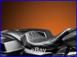 Le Pera LK-005DM Bare Bones Diamond Low Profile Solo Seat Harley FLH/T 08-17