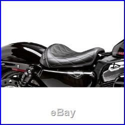 Le Pera LK-006 DM Diamond Stitch Bare Bones Solo Driver Seat Harley XL1200X/V
