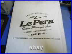Le Pera LK-006CMPT'04-'06 Bare Bones Solo Seat Charcoal Metal Flake Pleated NEW