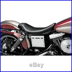Le Pera LN-001 Smooth Black Vinyl Bare Bones Solo Seat Harley 96-03 Dyna FXD