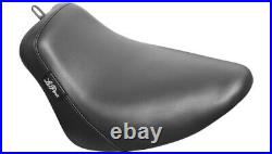 Le Pera LY-007 Black Bare Bones Solo Seat Smooth Harley M8 Softail 18-21
