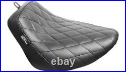 Le Pera LYR-007 Black Bare Bones Solo Seat Diamond Harley M8 Softail 18-20