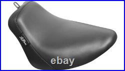 Le Pera LYX-007 Black Bare Bones Solo Seat Smooth Harley M8 Softail 18-21