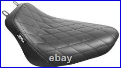 Le Pera LYX-007DM Black Bare Bones Solo Seat Diamond Harley M8 Softail 18-21