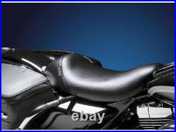 Le Pera Moto Bare Bones Gel Solo Seat Smooth Black Vinyl For 06 FLHXI, 07 FLHX
