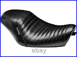Le Pera Moto Bare Bones Solo Seat Pleated Stitch Black Vinyl For 11-20 XL1200X
