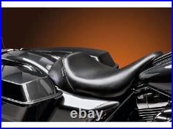 Le Pera Motorcycle Bare Bones Gel Solo Seat Smooth Black Vinyl For 08-23 Touring