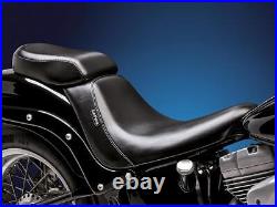 Le Pera Motorcycle Bare Bones Pillion Pad Smooth Black Vinyl For 06-17 Softail