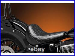 Le Pera Motorcycle Bare Bones Solo Seat Diamond Stitch Black Vinyl For 16-17 FLS