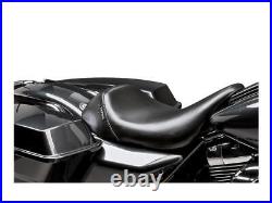 Le Pera Motorcycle Bare Bones Solo Seat Smooth Black Vinyl For 06 FLHXI, 07 FLHX