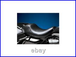 Le Pera Motorcycle Bare Bones Up Front Smooth Seat Black Vinyl For 08-23 Touring