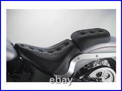 Le Pera Motorcycle Motorbike Bare Bones Avanti Buttoned Pillion Pad Black Vinyl