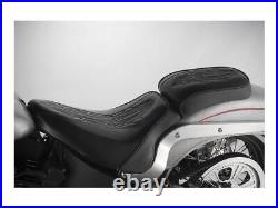 Le Pera Motorcycle Motorbike Bare Bones OL32 Diamond Pillion Pad Black Vinyl