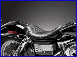 Le Pera Seat Bare Bones Solo Diamond Stitch Black For Harley-Davidson Dyna 06-17