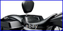 Le Pera Smooth Bare Bones Solo Seat with Backrest for 08-13 Harley LK-005BR