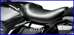 Le Pera Solo Bare Bones Smooth Front Seat Black For Harley FLHR 1340 1997-1998